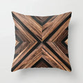 Axyaa Wood Background Mable Tribal Print Cushion Cover - Home Sofa Decor