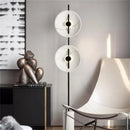 ELZRA Modern LED Floor Lamp White Marble Axyaa Brand