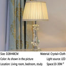 Axyaa Crystal Table Lamp for Luxurious Living Room, Bedroom, Study with LED Light