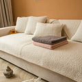 Axyaa Winter Short Plush Sofa Cushion: Non-slip Nordic Style Sitting Cushion