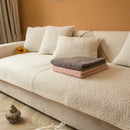 Axyaa Winter Short Plush Sofa Cushion: Non-slip Nordic Style Sitting Cushion