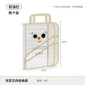 Axyaa Foldable Book Storage Bag: Large Capacity, Transparent, Waterproof Organizer