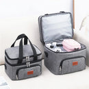 Axyaa Double Layers Tote Cooler Lunch Bag for Travel & Picnic, Large Capacity, Shoulder Strap