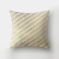 Axyaa Golden Letter Geometric Pillow Case - Elegant Home Decor Choice