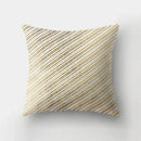 Axyaa Golden Letter Geometric Pillow Case - Elegant Home Decor Choice