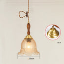 Axyaa Glass LED Pendant Lamp: Nordic Modern Home Indoor Lighting, Copper Hanglamp