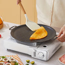 Axyaa Non Stick BBQ Grill Pan: Korean Barbecue Roasting Plate & Camping Cookware