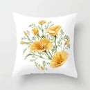 Axyaa Floral Pillowcase for Living Room Sofa and Car Cushions
