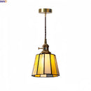 Axyaa Glass Adjustable LED Pendant Lights in Antique Gold Brass