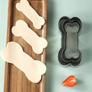 Axyaa Dog Bone Biscuit Mold Set - 3-piece Stainless Steel Baking Tools