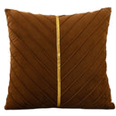 Axyaa Flannel & Dutch Velvet Pillow Cover Set - 45x45 Home Decor