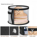 Axyaa Hat Storage Box: Fashionable Transparent Organizer for Round Travel Hats