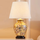Axyaa Bird Ceramic Table Lamp - European Retro New Chinese Pastoral Living Room Decor