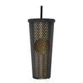 Axyaa Double Layered Straw Cup: Diamond Radiant Water, Coffee, Drinks, Mugs