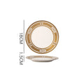Axyaa Nordic Luxe Court Style Western Food Steak Plate with Dried Fruit