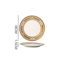 Axyaa Nordic Luxe Court Style Western Food Steak Plate with Dried Fruit