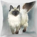 Siamese Cat Print Pillowcase for Home Sofa Decor by Axyaa