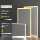 Axyaa LED Rectangular Bathroom Mirror with Colour Illumination and Antifog - Golden Frame