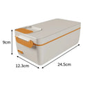Axyaa Rechargeable Heated Lunch Box with Removable Stainless Steel Container