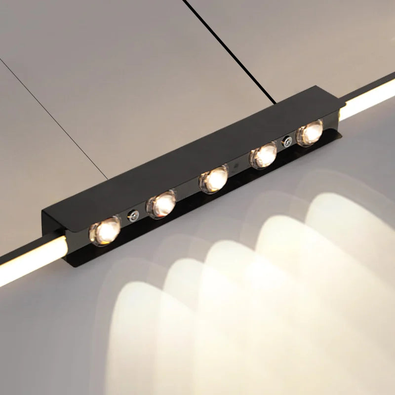 Axyaa LED Pendant Lamp: Modern Minimalist Stripe Design for Bedroom Living Room Lighting