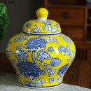 Axyaa Blue and White Porcelain Vase for Flowers Arrangement and Hydroponics