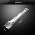 Axyaa Stainless Steel Non-Slip Food Tongs, BBQ Cooking Clip Kitchen Accessories