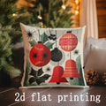 Axyaa Festive Santa & Winter Pillow Cover for Sofa, Bedroom, Car