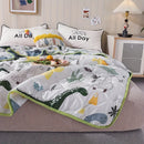 Axyaa Dinosaur World Summer Quilt - Soft Skin-Friendly and Cooling Multi-Purpose Thin Quilt