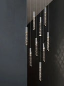 Axyaa Spiral Crystal Chandelier for Modern Villa Living Room