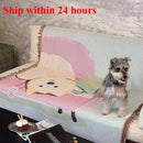 Axyaa Vintage Plaid Puppy Blanket: Knitted Sofa Towel, Art Tapestry, Mat