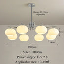 Axyaa Modern Cream Style LED Chandeliers for Home Decoration and Lighting.