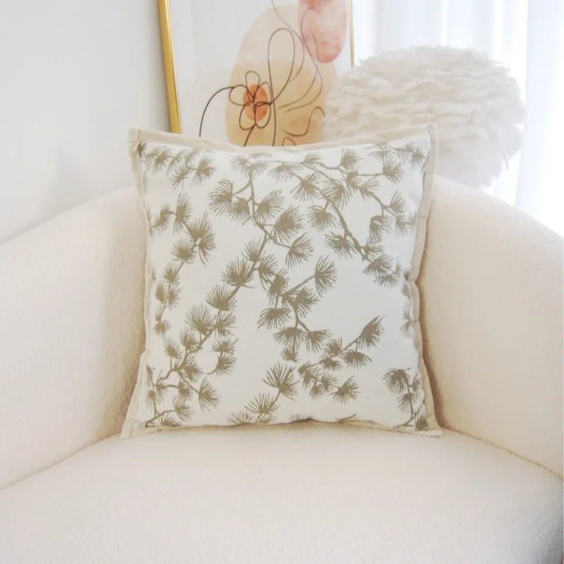 Axyaa Velvet Pillowcase: Chinese Ancient Style Retro Sofa Decor Cushion Cover