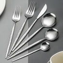 Axyaa Stainless Steel Dining Set - 6pcs Western Tableware Kitchen Gadget Gift Set