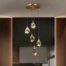 Axyaa Crystal LED Pendant Chandelier for Home Decoration
