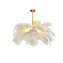 Axyaa Nordic Feather LED Pendant Lamp: Stylish Indoor Hanging Light for Home Decor