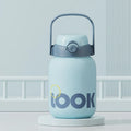 Axyaa Kids' 1100ML Stainless Steel Straw Thermos Insulation Cup