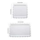 Axyaa Dessert Plates Set - Reusable PP Material for Hotel, Restaurant, Party