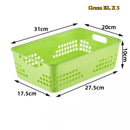Axyaa 10-Piece Versatile Plastic Storage Baskets for Toys, Desk, Kitchen, and Bathroom