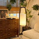 Axyaa Japanese Wooden Art Floor Lamp Retro Living Room Tea Room Hotel Lighting