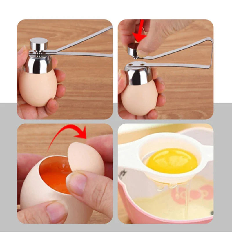 Axyaa Stainless Steel Eggshell Topper Cutter Kitchen Gadget