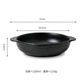 Axyaa Stone Pattern Ceramic Double Ear Soup Noodle Salad Bowl -  Brand Specific
