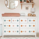 Axyaa Daisy Floral Wall Stickers: Kids Room & Living Room Cartoon Flowers Decals