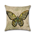 Butterfly Pattern Pillow Case Animal Decorative Linen Cushion Cover for Axyaa Home Decoration