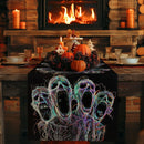 Axyaa Halloween Ghost Lines Table Runner for Home Wedding Decoration