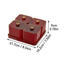 Axyaa Plastic Storage Tray for Snacks and Dried Fruits