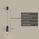 Axyaa Suspension LED Pendant Lights - Adjustable Ceiling Lighting for Bedside, Living Room, Bar