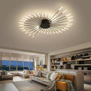Axyaa Fan-shaped LED Ceiling Lamp: Modern Nordic Design for Stylish Indoor Lighting