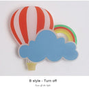 Axyaa Clouds Wall Lamps: Modern Kid's Bedroom Sconce Indoor Lighting