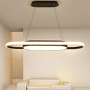 Axyaa Elliptical Pendant Lights: Modern Minimalist Lighting Fixtures for Home and Office