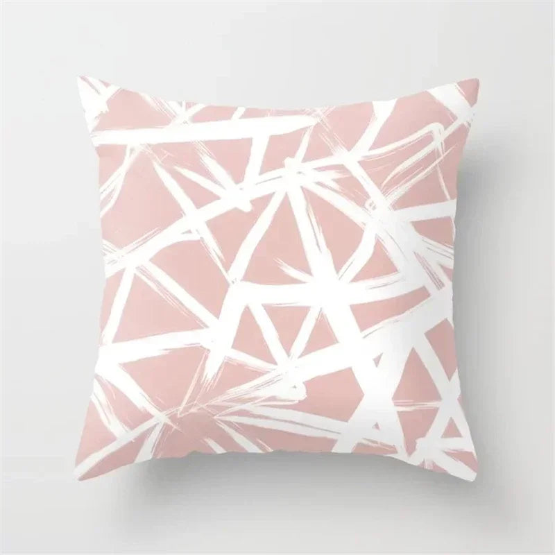 Axyaa Glitter Geometric Pineapple Pillow Covers - 45X45cm